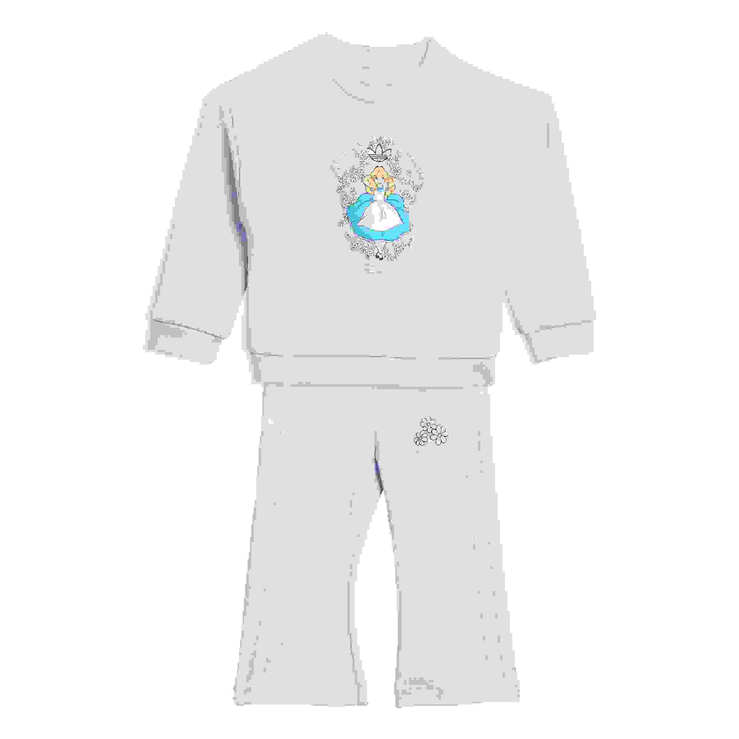 adidas Originals Disney Infant Kids' Light Blue Crewneck and Pants Set